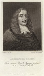 Alexander Brome angol költő (1620 1666) alkotó: David Loggan