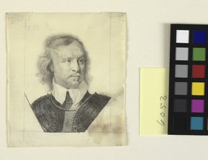 Oliver Cromwell fej-vállportréja alkotó: David Loggan