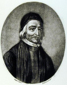 Dr. Thomas Bailey portréja, Richard Earlom (1743-1822) metszete az Illustrious Characters in British History című könyvből (mezzotint) alkotó: David Loggan