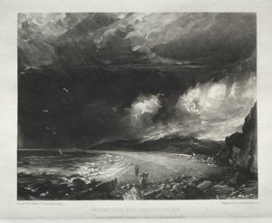 Különféle tájtárgyak, jellemző angol tájképek John Constable, R. A. által festett képekből: Weymouth Bay, Dorsetshire alkotó: David Lucas