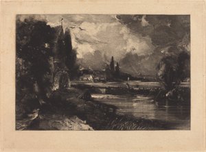 Malom Colchester közelében alkotó: David Lucas after John Constable