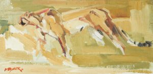 Gepárd, 2015 (olaj, vászon) alkotó: David Mayer