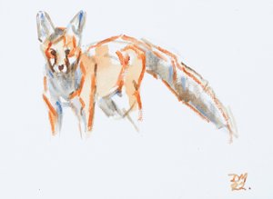 Red Fox, 2022 (olaj, vászon) alkotó: David Mayer