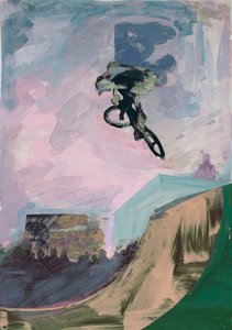 Half-Pipe, 2018 (akril és vágott papír) alkotó: David McConochie