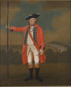 Egy brit gyalogsági tiszt portréja, 1740-50 körül
