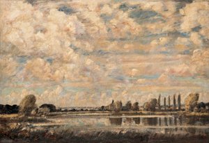 A River Scene (olaj, vászon)