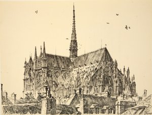 Amiens katedrális, illusztráció a 