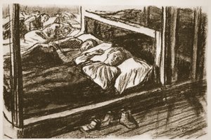 Alvó sebesült a Somme-ról, illusztráció a 