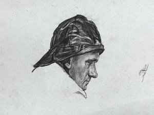 Tanulmány az izlandi téli bányanyitásról alkotó: David Muirhead Bone