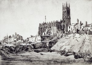 York Road, Leeds (metszet) alkotó: David Muirhead Bone