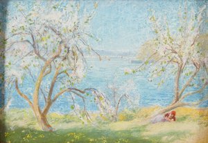 Spring Sunshine (olaj a fedélzeten) alkotó: David Murray