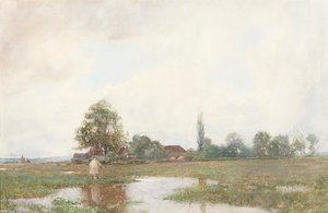 A vízi réten keresztül (akvarell)