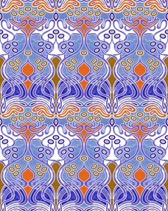 Beauclair Blue Orange, 2018 (digitális vegyes technika)