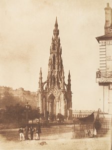 Edinburgh. A Scott-emlékmű, 1843-47. Alkotók: David Octavius Hill, Robert Adamson, Hill & Adamson. alkotó: Hill and Adamson