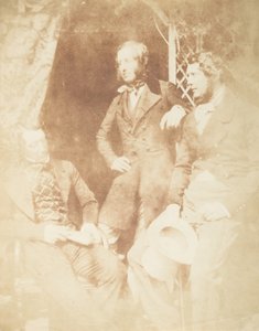 Ogilvie Fairly, Hamilton kapitány és Gilmore, 1843-47. Alkotók: David Octavius Hill, Robert Adamson, Hill & Adamson. alkotó: Hill and Adamson