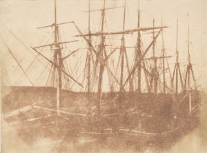 St. Andrews . Hajók a kikötőben, 1843-47. Alkotók: David Octavius Hill, Robert Adamson, Hill & Adamson. alkotó: Hill and Adamson