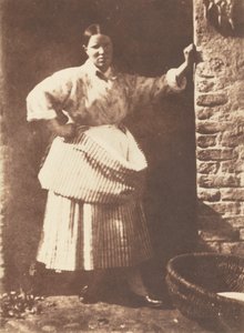 Egy Newhaven Fisherwoman, 1844. Alkotók: David Octavius Hill, Robert Adamson. alkotó: David Octavius Hill, Robert Adamson