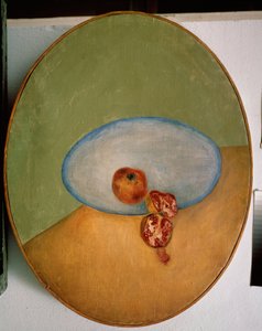 Csendélet gránátalmával. David Petrovich Sterenberg (1881-1948) festménye, olaj, vászon