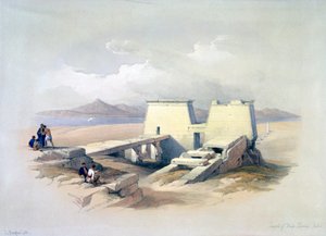 „Wady Saboua temploma, Núbia”, 19. század alkotó: David Roberts, Louis Haghe