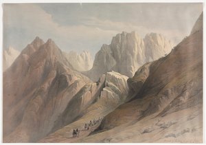 A Sínai-félsziget alsó vonulatának felemelkedése alkotó: David Roberts