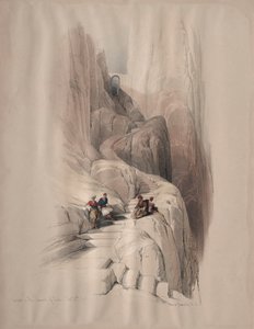 Feljutás a Sínai-csúcsra alkotó: David Roberts