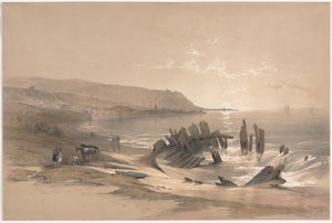 Kaifás a Kármel-hegy felé néz, 1839. alkotó: David Roberts
