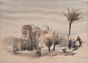 Szent Sír-templom, Jeruzsálem, 1839. alkotó: David Roberts