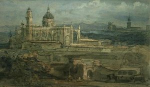 Bejárat a spanyolországi Jerezbe alkotó: David Roberts