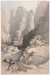 Petra, a színház bejárata alkotó: David Roberts