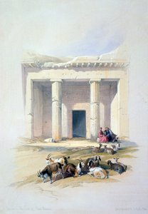 A Beni Hassan-barlang bejárata, 19. század alkotó: David Roberts