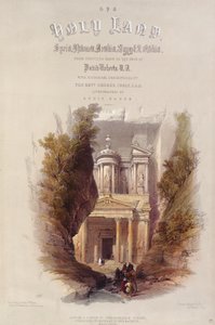 A „Szentföld” homlokzata, Louis Haghe (1806-85) metszetében alkotó: David Roberts