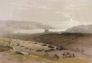 Jerikó, 1839. április 3. a „The Holy Land” II. kötetéből, amelyet Louis Haghe (1806-85) metszett Londonban, 1842-ben. alkotó: David Roberts