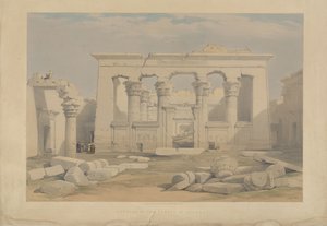 A kalabsai templom portikusa, Núbia alkotó: David Roberts
