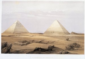 Geezeh piramisai – a „Szentföldön”, London 1849 alkotó: David Roberts
