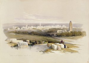 Ramla, a "Szentföld"-ből, vésette Louis Haghe (1806-85), 1839 alkotó: David Roberts