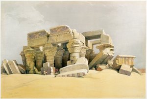 „Kom Ombo templomának romjai”, Egyiptom, 1845 alkotó: David Roberts