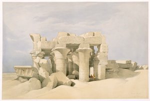 Szobek és Horuss temploma Kom Ombóban, Egyiptom, 19. század alkotó: David Roberts