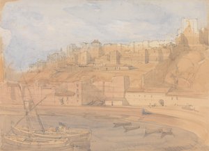 Az Alcazaba a Mole-ról nézve, Málaga alkotó: David Roberts