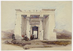Dendur temploma, Núbia (Dendorack, Felső-Egyiptom) alkotó: David Roberts