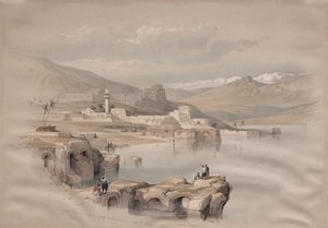 Tiberias, a falakról, Biztonság a távolban alkotó: David Roberts