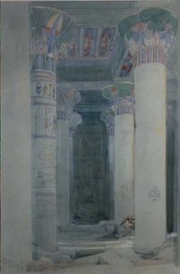 A Grand Portico alatt, Philae alkotó: David Roberts