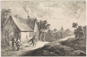 Parasztfalu figurákkal alkotó: David Teniers (II)