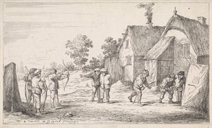 íjászok Szabadtéri műfaji jelenetek (sorozat címe) alkotó: David Teniers (II)