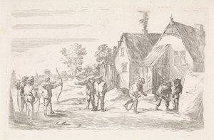 íjászok Szabadtéri műfaji jelenetek (sorozat címe) alkotó: David Teniers (II)