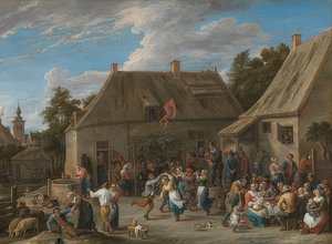 Parasztvásár. 1665 körül alkotó: David Teniers the Elder