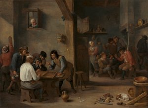 Backgammon játék, 1640-es évek.
