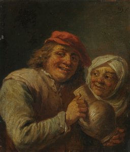 Öreg férfi és nő, 1700-as évek.