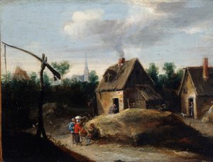 Vidéki táj, 17. század alkotó: David Teniers the Younger