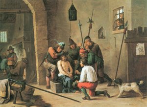 holland: A töviskorona Fájdalmak embere alkotó: David Teniers the Younger