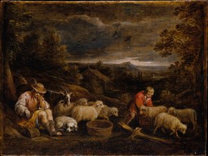 Pásztorok és juhok alkotó: David Teniers the Younger